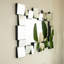 Miroir de 30 po, miroir décoratif géométrique mural carré, convient à la salle de bain, à la chambre à coucher, au salon, au couloir, au vestibule, etc.