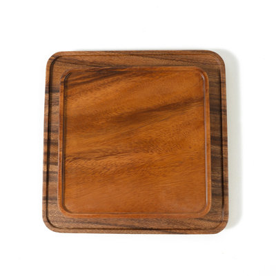Millwood Pines Colleene Walnut Tray
