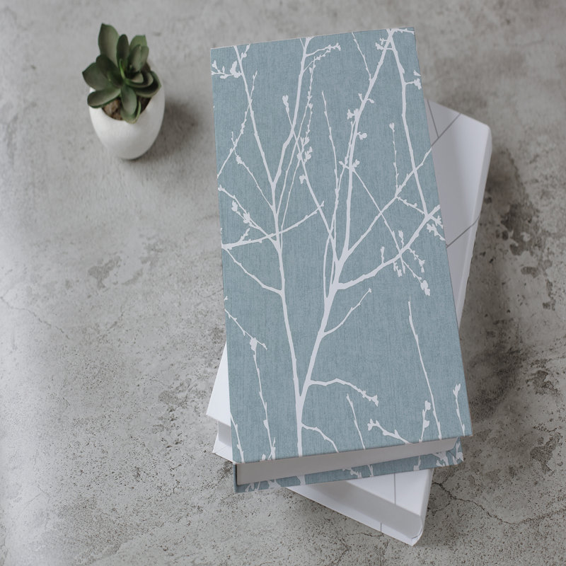 Brittingham Floral Vinyl Peel & Stick Wallpaper Roll, Duck Egg