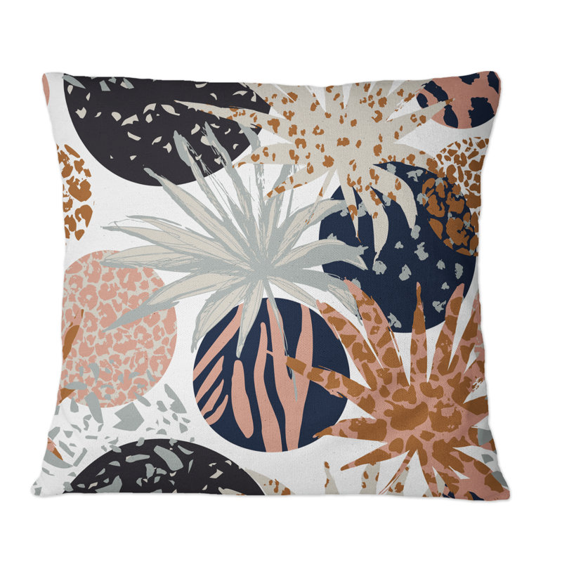 Coussin décoratif à motif géométrique tendance tendance, 16 po x 16 po