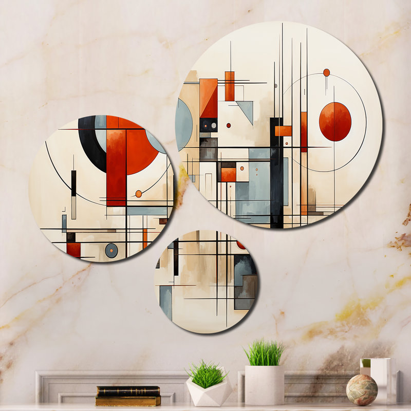 Abstract Wall Decor on Metal
