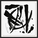 Practice Stroke 2' Framed Print on Glass