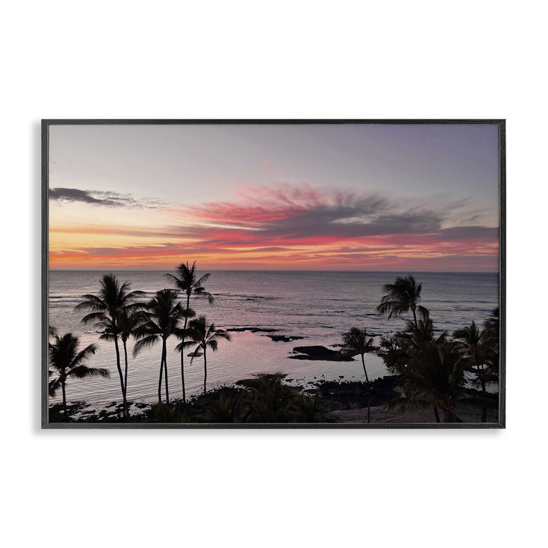 «Fierce Sunset View», art de la giclée encadrée par Kathy Mansfield, Giclée encadrée noir minuit, H 12 po x l 18 po
