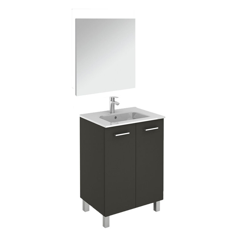 Logic 23.6'' W Single Vanity, Anthracite