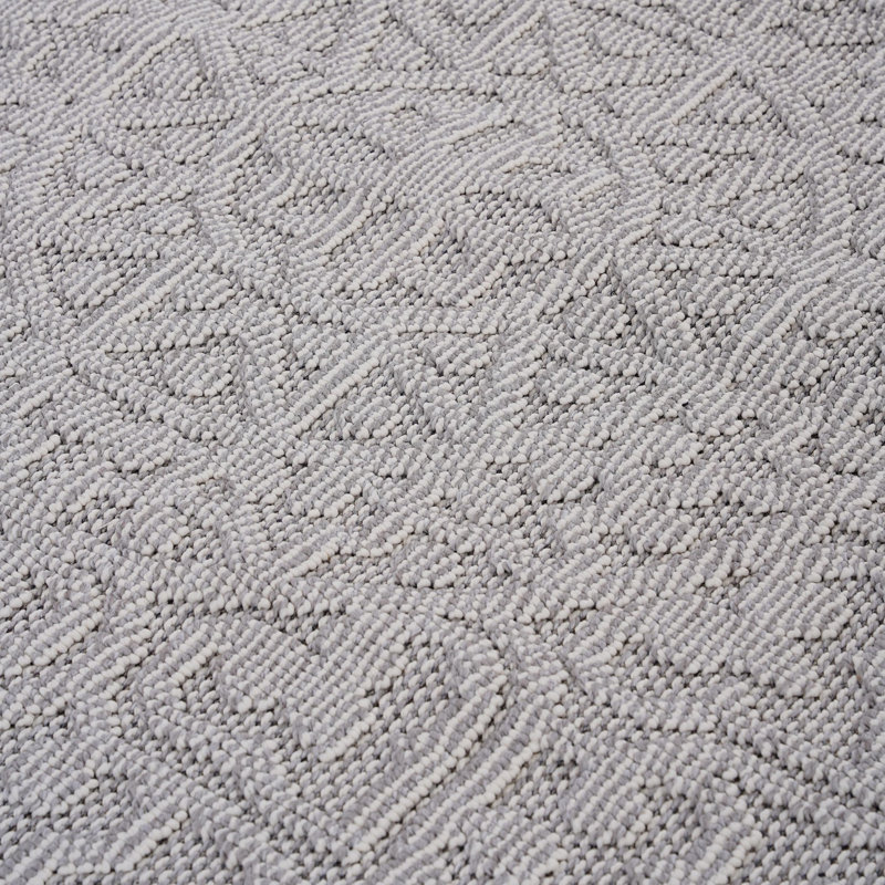 Tapis tissé à la machine pour l'intérieur et l'extérieur, Rectangle 4 pi x 6 pi 4 po
