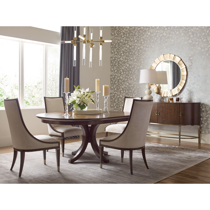 Aro Extendable Walnut Solid Wood Dining Table