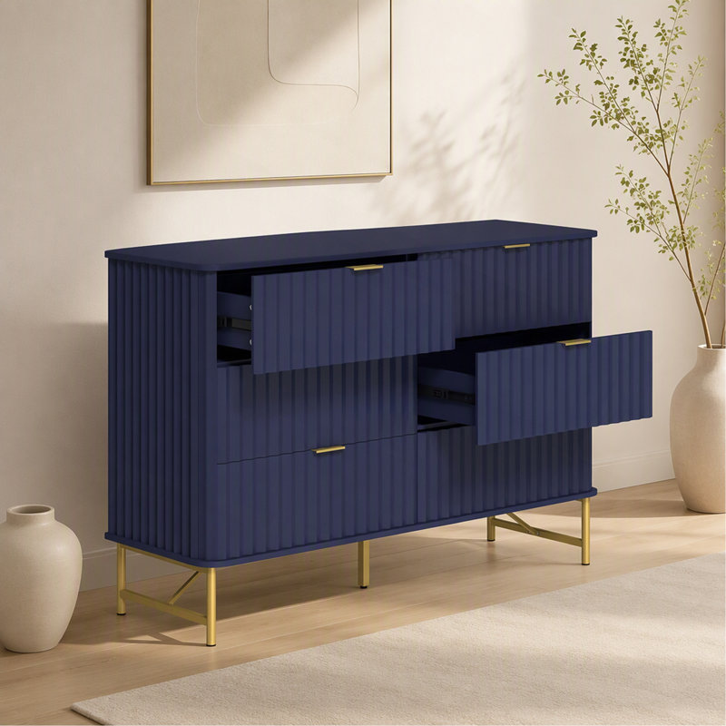 Commode décorative 3 tiroirs, Navy