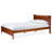 Chaitan Twin Size Brown Finish Solid Wood Platform Bed, 33.38'' H X 41.54'' W X 77.38'' L
