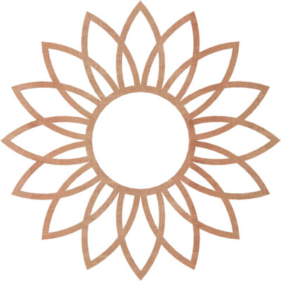 Médaillon de plafond en bois Daisy