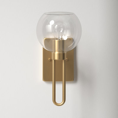 Single Transparent Dimmable Bath Sconce