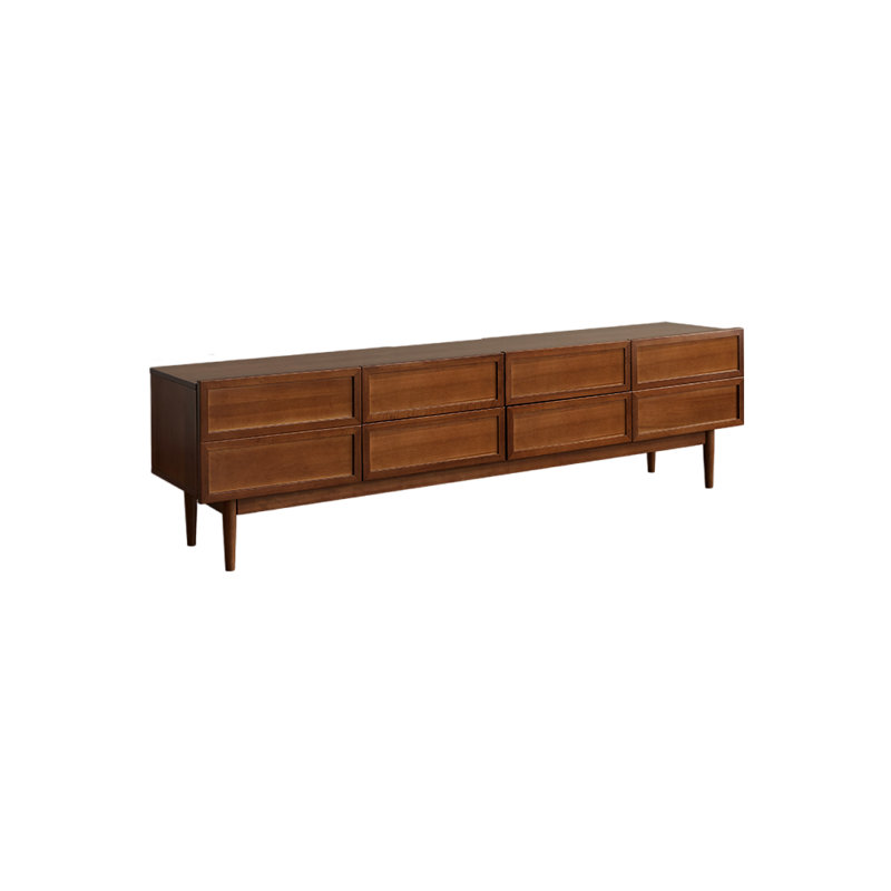 Solid wood style TV stand