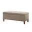 Banc de rangement capitonné à fermeture douce