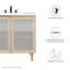 Meuble-lavabo en métal perforé 36 po Modway Calla (lavabo non inclus)-95616594