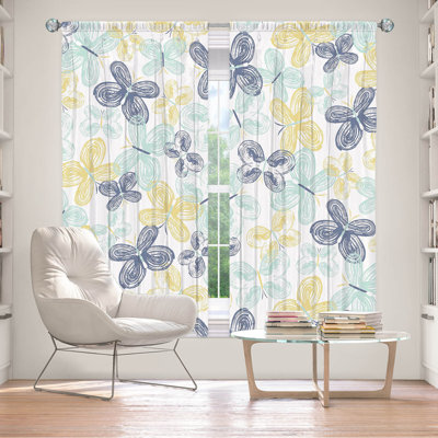Paire de rideaux obscurcissant en polyester Dilana