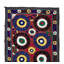 Nappe rétro de 55 x 104 po. Housse de lit en soie brodée à la main. Décoration murale décorative