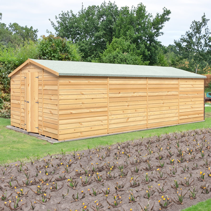 10 ft. W x 20 ft. D Garden Value Overlap Shed