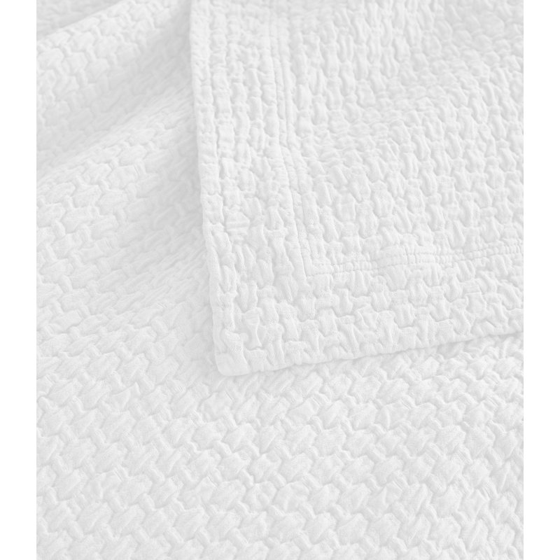 Couvre-lit Juliet Matelassé, Couvre-lit double / grand, Blanc