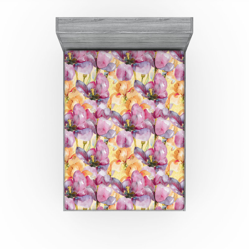 Drap-housse Ambesonne Iris, Drap-housse très grand californien