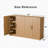 Wood Sideboard Cabinet with Adjustable Shelves-2010826290-1979120046