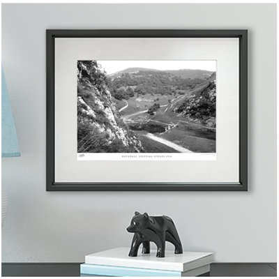 Dovedale, Stepping Stones 1914 - Single Picture Frame Print