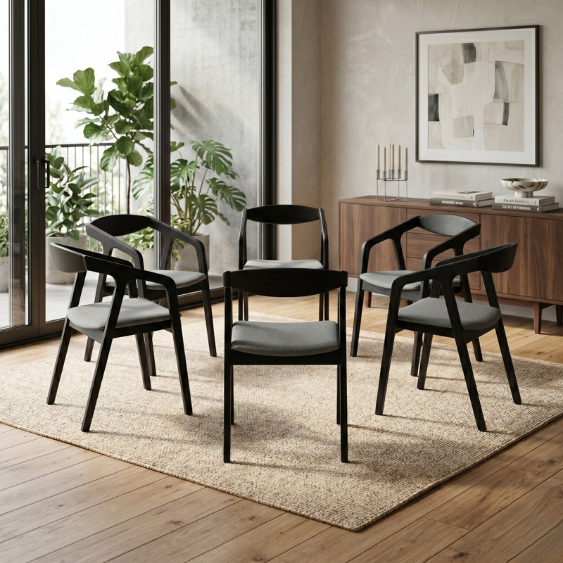 Fauteuil Arbnora, Gris, Noir