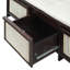 Banc de rangement rembourré avec tiroirs et coussin amovible-86907379
