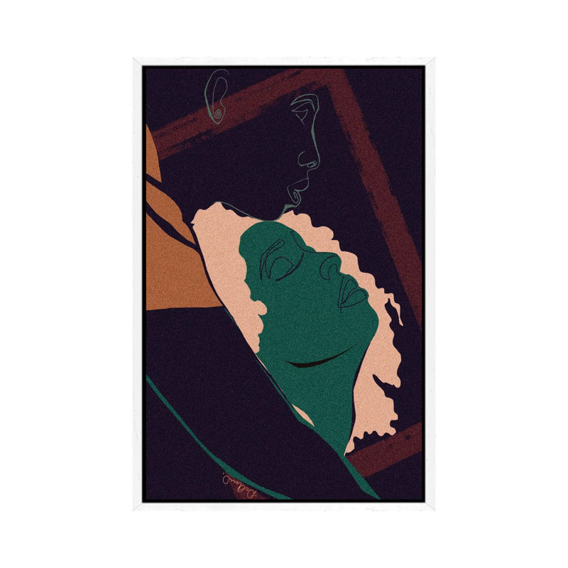Fullfilled by DeeLashee - Print on Canvas, 66.04 cm H x 45.72 cm W, White Framed