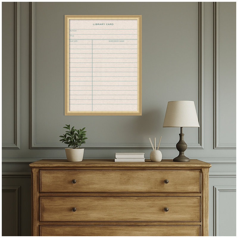 Tableau d'affichage encadré en lin, Doré, H 26 po x L 20 po x P 1,25 po