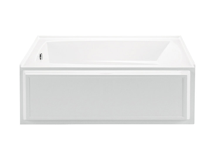Wyndham 5 Alcove Soaker Tub - Matte, Left