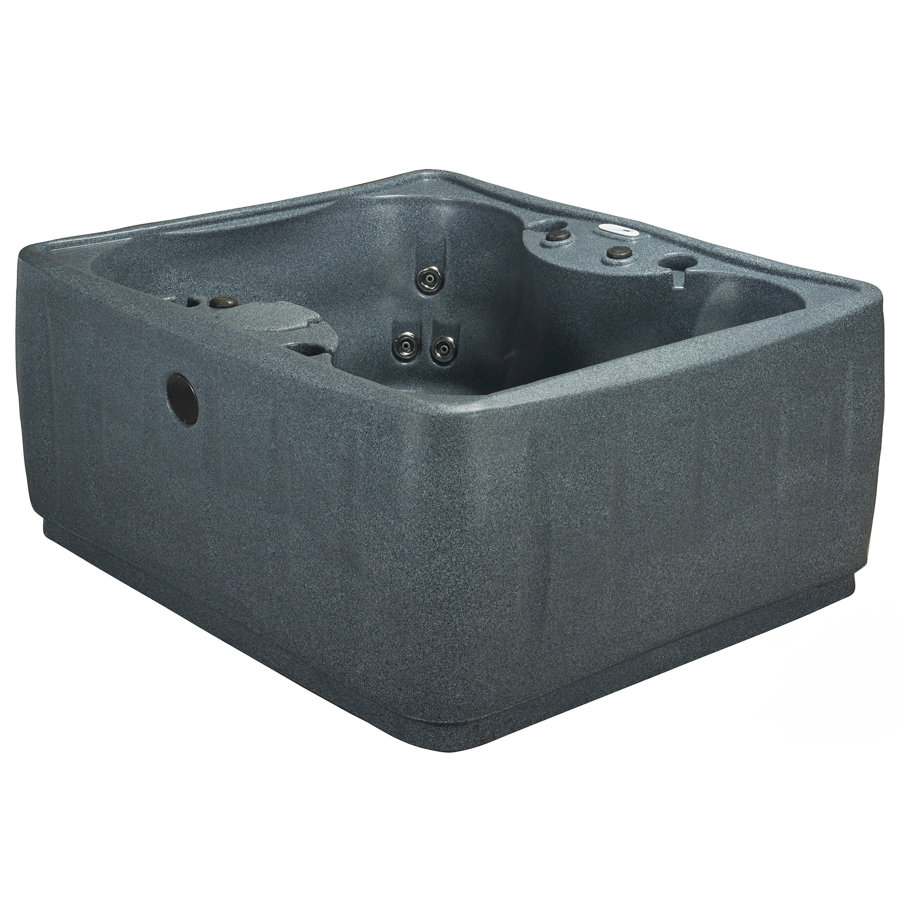 AquaRest Discover AR150 Premium 4-Person 12-Jet Plug & Play Hot Tub with Ozonator, LED Waterfall and Stainless Steel Heater