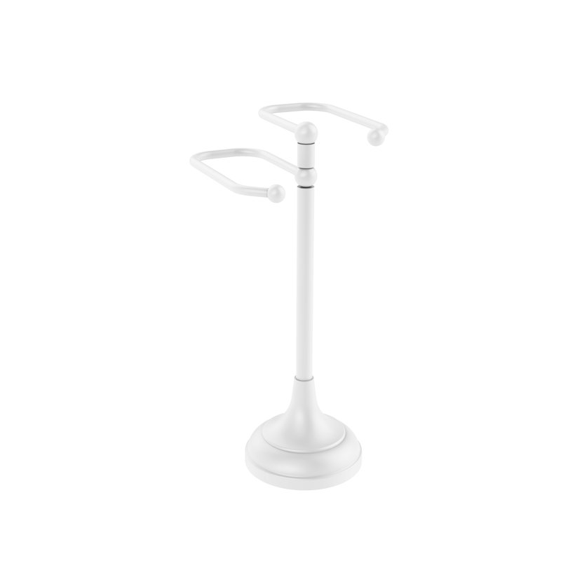 Freestanding Towel Stand, Matte White