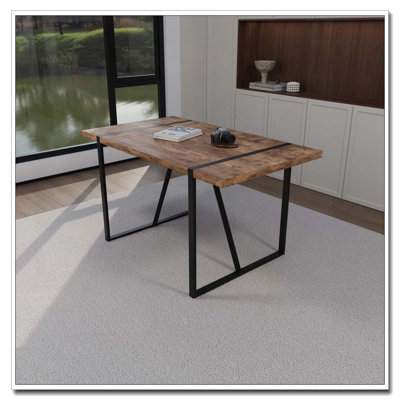 Industrial Rectangular Dining Table
