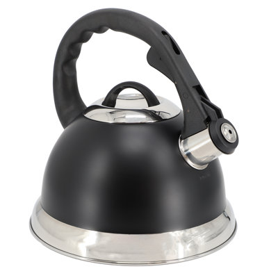 Mr. Coffee Clarefield 2.4 Quart Stainless Steel Whistling Tea Kettle