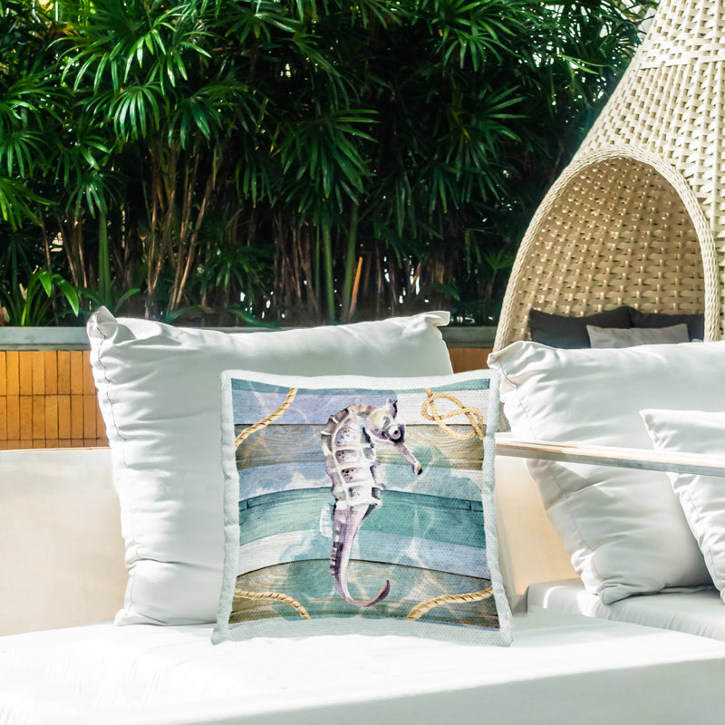 Coussin décoratif rayé intérieur / extérieur