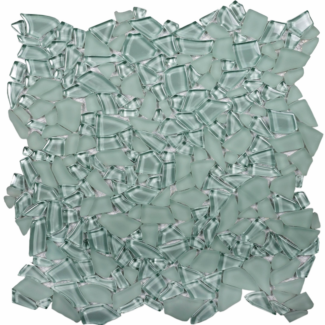 12" x 12" Glass Mosaic Wall & Floor Tile Apollo Tile