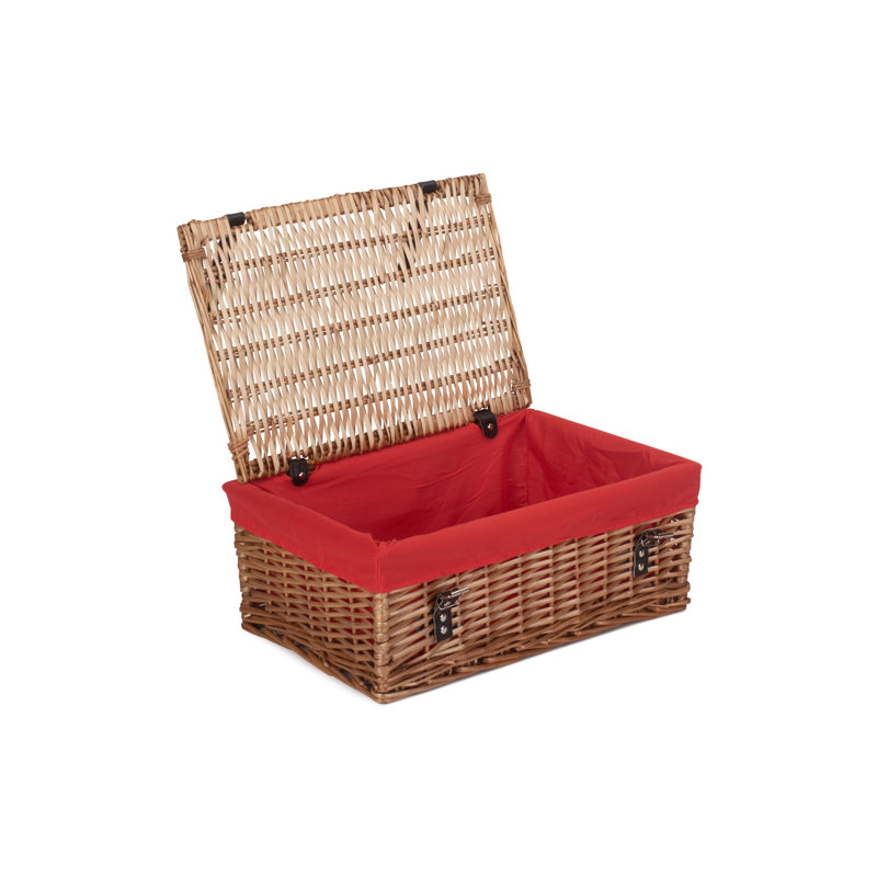 Wicker 18" Packaging Hamper Basket with Lining