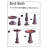 Birds And Beyond 19"D X 24"H Terra Cotta Fiber Clay Birdbath Boswall Collection