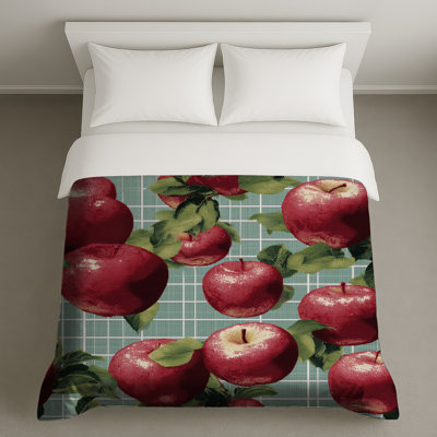 Housse de couette rouge Red Apples Bedding