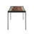 Alieza Glass Top Metal Base Dining Table-1470113056