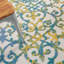 Tapis intérieur / extérieur bleu / ivoire Mappsville-2109274021