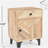 Kerry Handcrafted 1-Drawer Wood Nightstand