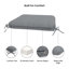 Outdoor Square Dining Chair Cushions, 3" Foam Replacement Cushion-20084327-20084326
