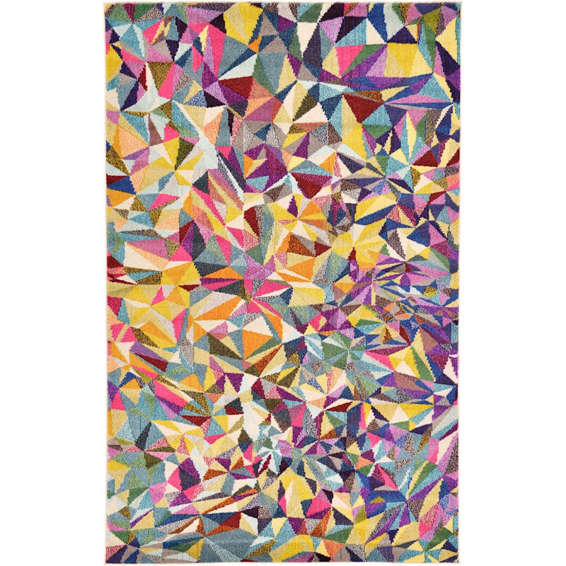 Abstract Indoor Rug, Rectangle 5' x 8'