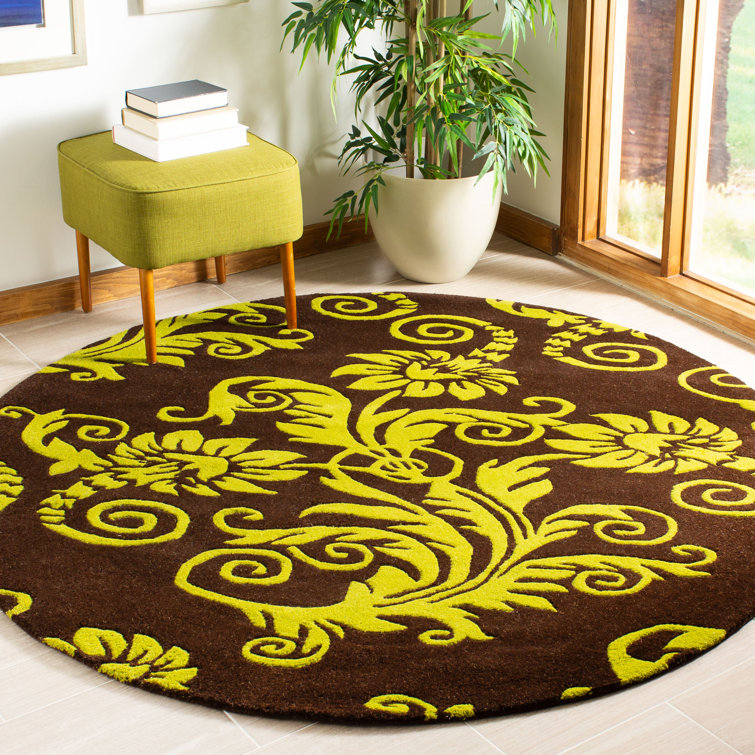 Kirkoswald Hand Tufted Wool And Viscose Floral Rug