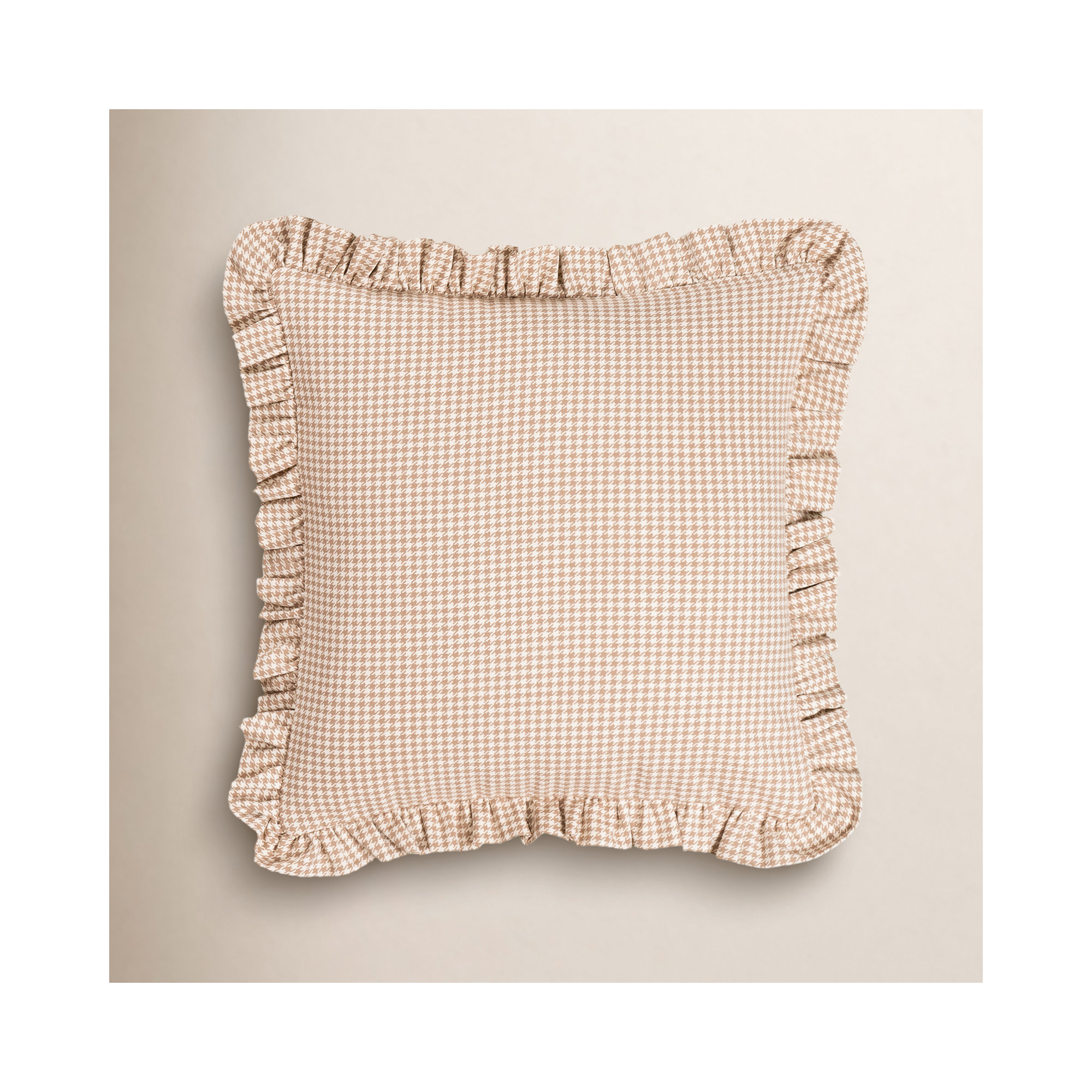 Birch Lane Sashay Ruffled Accent Pillow, Feather, Brown