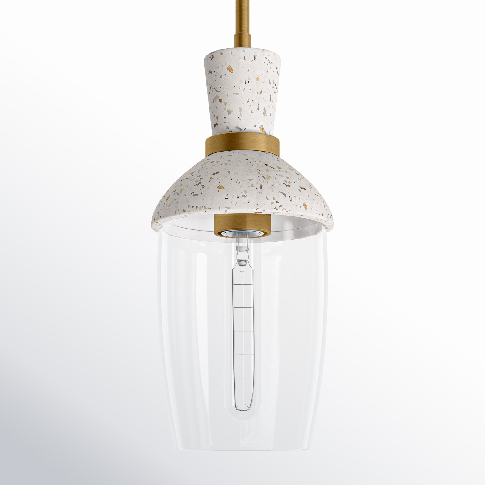 Rounak Single Light Glass Dimmable Pendant