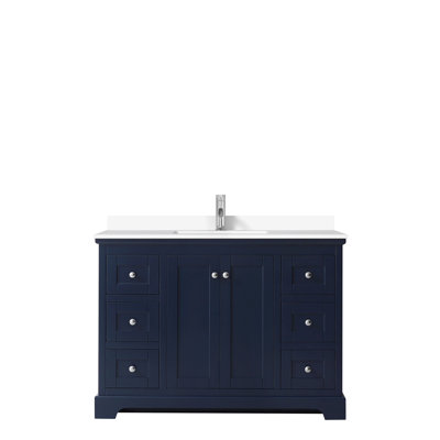 Avery 48'' Single Bathroom Vanity with Marble Top