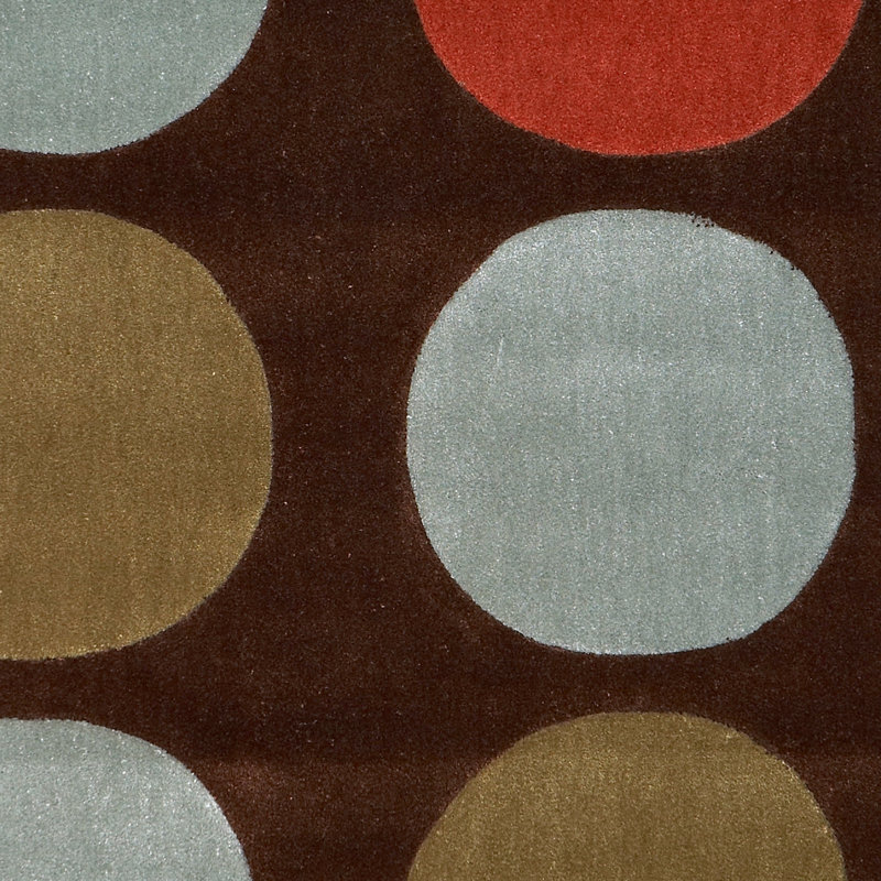 Equelle Handmade Rug Brown And Paleblue, Rectangle 8' x 10'