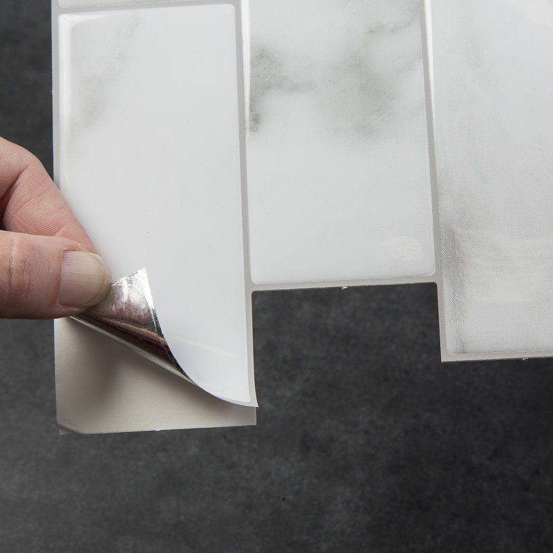Dosseret en vinyle auto-adhésif Tack Tile, Blanc