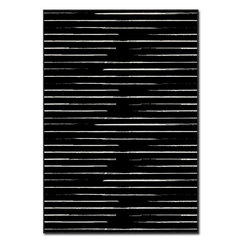 Luxurious Area Rug, 100% Polyester, 5.9 x 9.2 Feet | 740 g/m² Weight, Non-Slip Felt Dot Underside, Easy Clean Velvet Fabric, 0.08 in Pile Height | Machine Washable, Perfect for Living Room & Bedroom Décor